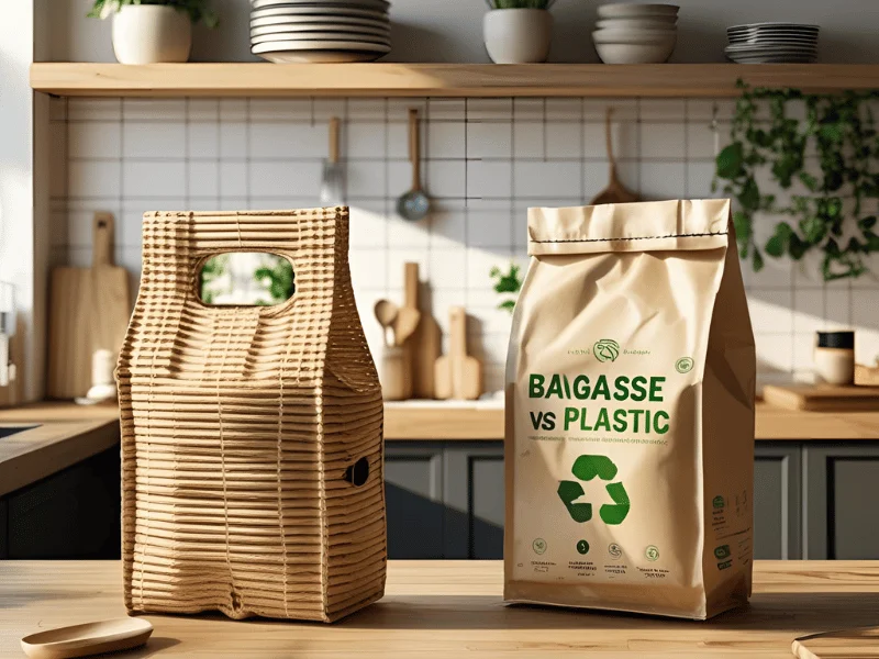 Bagasse vs Plastic